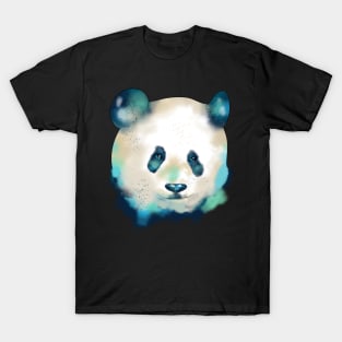 Cute Space Galactic Artsy Panda Bear Adorable T-Shirt